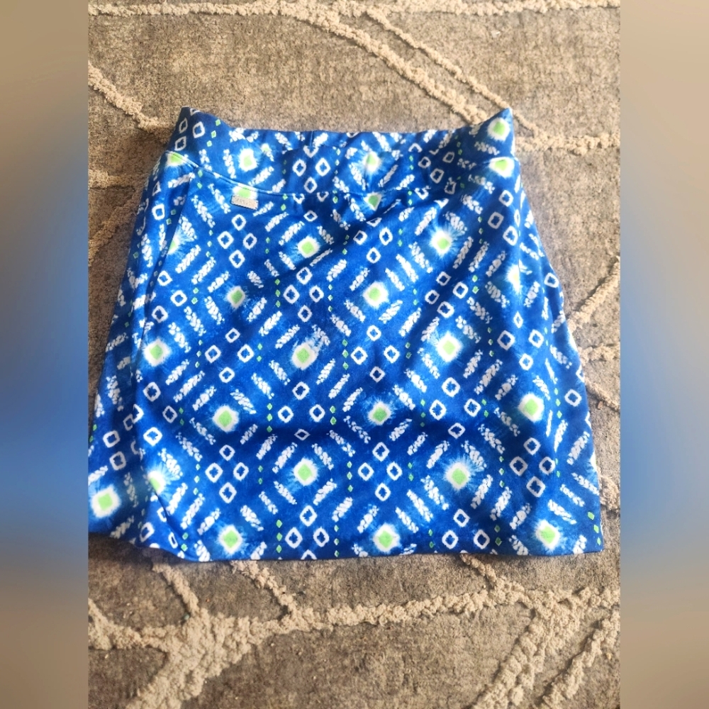 RLX Ralph Lauren Blue Patterned Women's Skort